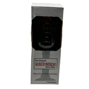 Original Redneck Wine Class By Carson - New In Box 16oz Drinking Jar